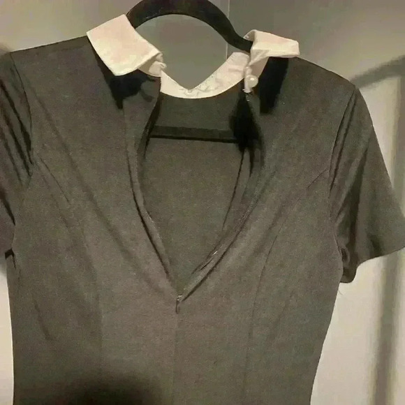 Women’s juniors Allegra K brand short black dress with white collar NWOT size‎ S - Picture 7 of 9